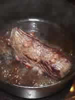Cuisson du boeuf.